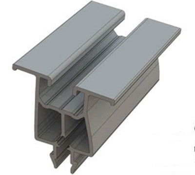 Angle increase for trapezoidal rail system