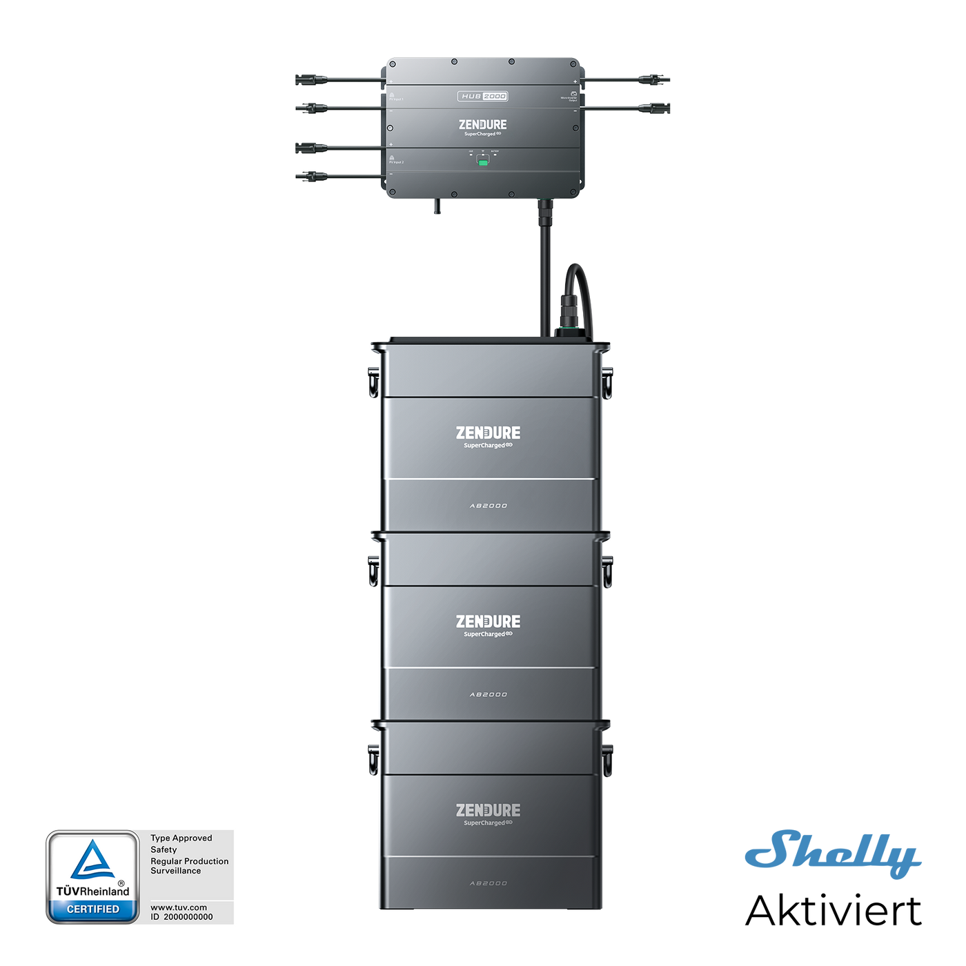 Zendure SolarFlow2000 Set mit 3 x AB2000S