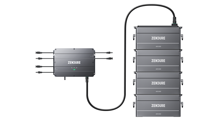 Zendure SolarFlow1200 set with 4 x AB1000 